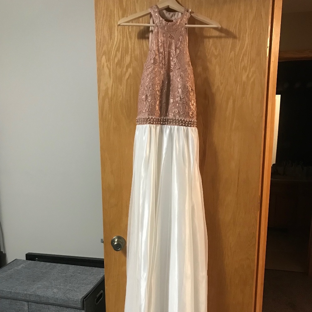 Two Tone Beaded Gown